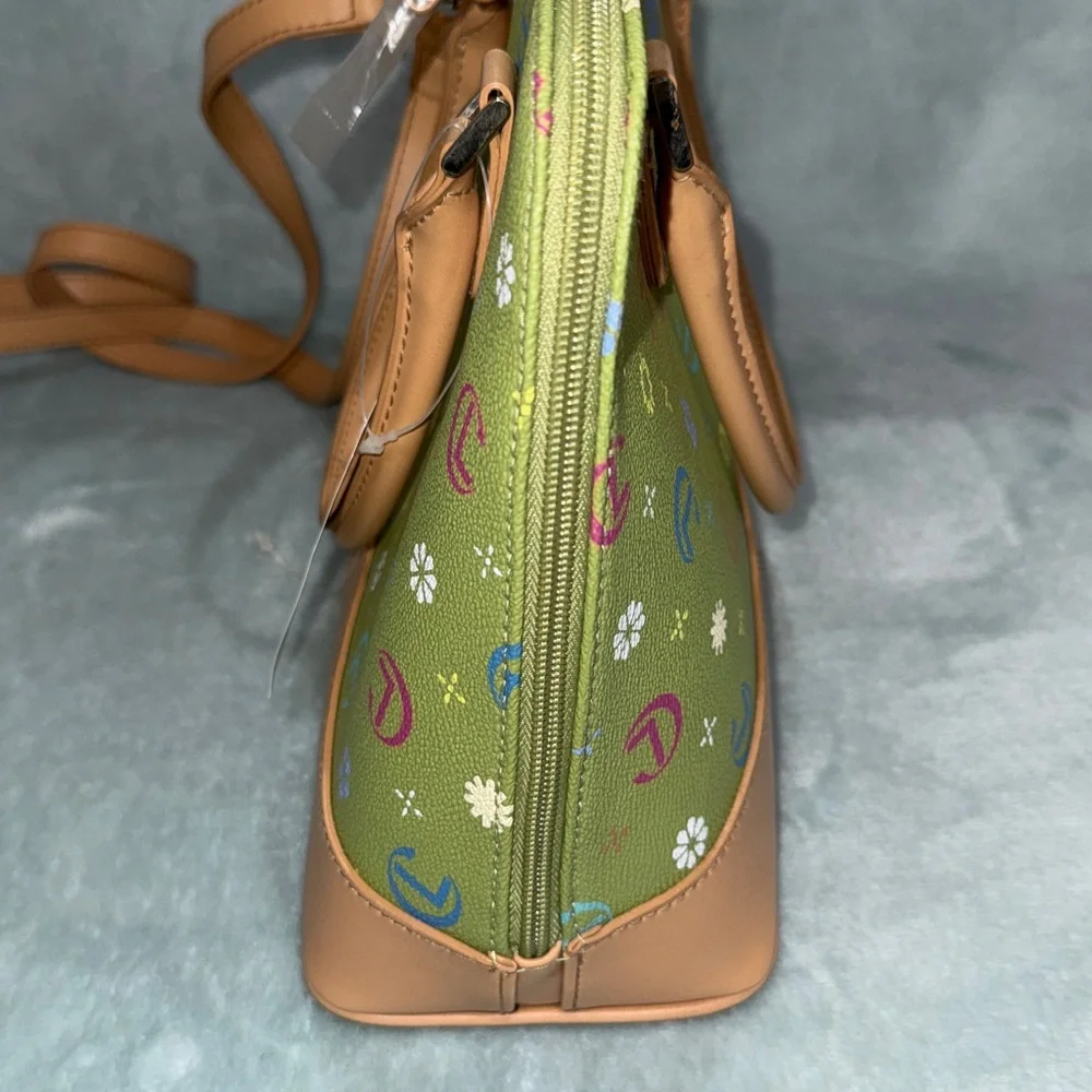 Stylish Green Floral Women's Bag